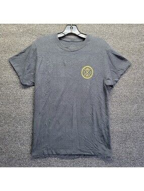 Vintage Black Sandcloud T shirt Yellow Logo Sz Small
